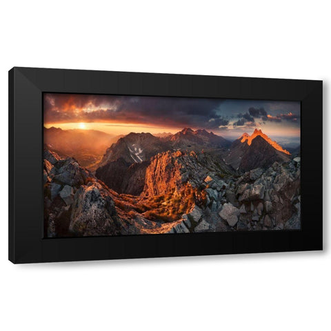 Tatry Black Modern Wood Framed Art Print by Nienartowicz, Karol