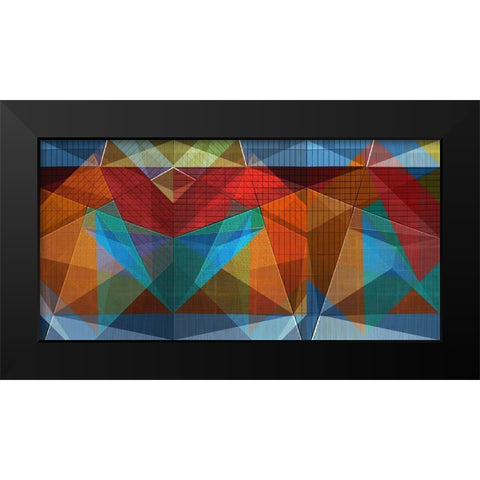 Abstract Mural Black Modern Wood Framed Art Print by Domont, Jois