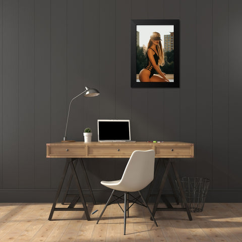 Summer In The City [Paula M] Black Modern Wood Framed Art Print by Krystynek MQEP, Martin