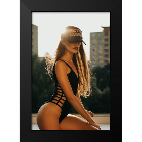 Summer In The City [Paula M] Black Modern Wood Framed Art Print by Krystynek MQEP, Martin