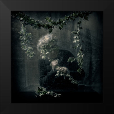 Caught Black Modern Wood Framed Art Print by Guarino, Vito