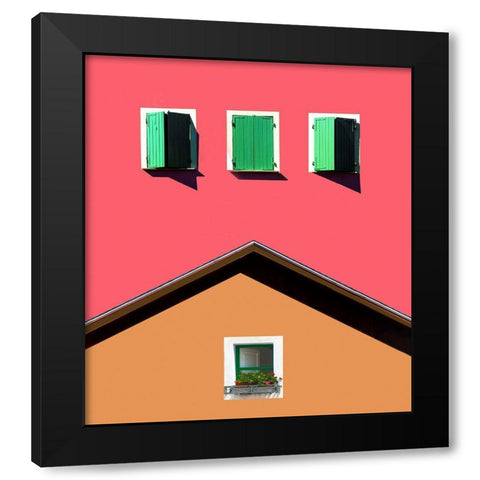 Homage To Italy Black Modern Wood Framed Art Print by Orbach, Arnon