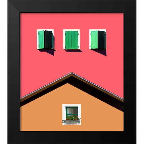 Homage To Italy Black Modern Wood Framed Art Print by Orbach, Arnon