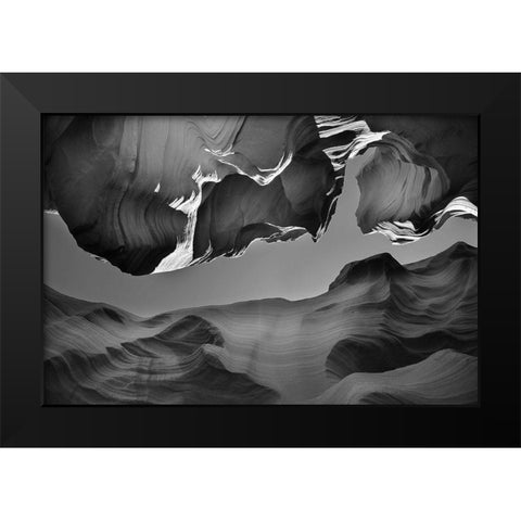 The Upper Exit Black Modern Wood Framed Art Print by Kravanja, Jure