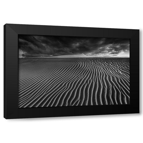 Lines Of Life.... Black Modern Wood Framed Art Print by Pascual, Miguel