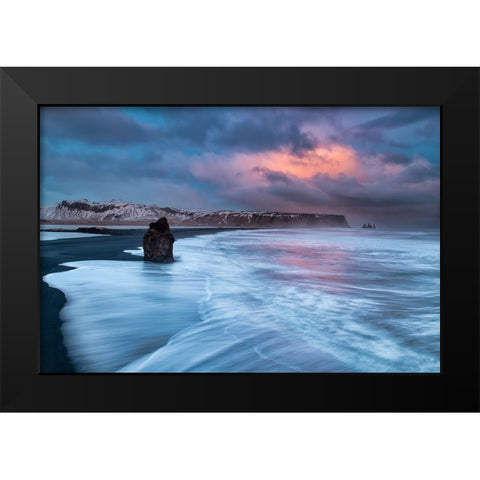 A Colourful Storm Black Modern Wood Framed Art Print by Ruoppolo, Luigi