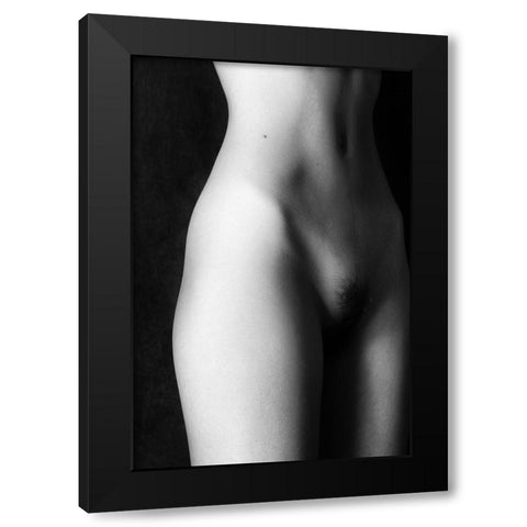 The Middle Black Modern Wood Framed Art Print with Double Matting by McCracken, David