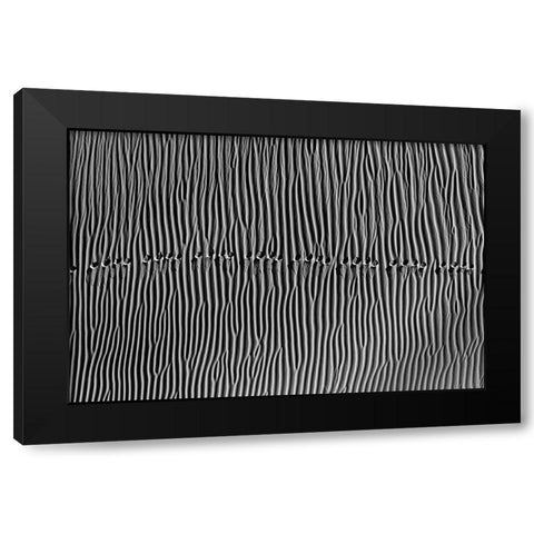 Untitled Black Modern Wood Framed Art Print with Double Matting by Momeni, Mohammadreza