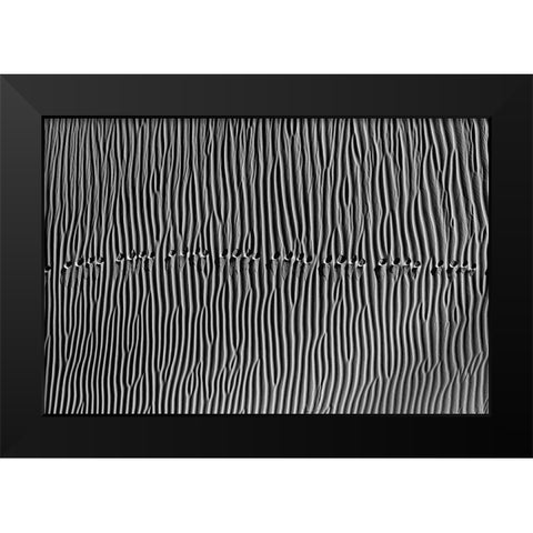 Untitled Black Modern Wood Framed Art Print by Momeni, Mohammadreza