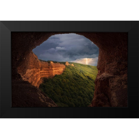 Las Macdulas-El Bierzo Black Modern Wood Framed Art Print by Rodriguez, Jaime