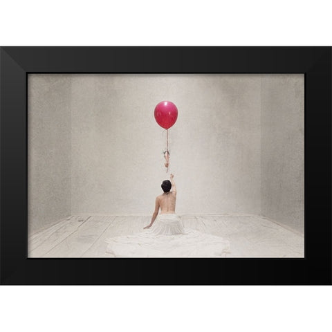 The Gift Black Modern Wood Framed Art Print by Benvenuti, Laura