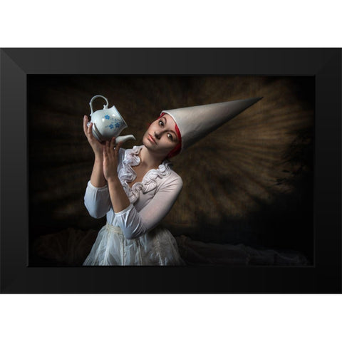 Untold Dreams Black Modern Wood Framed Art Print by Galon Ma, Derek