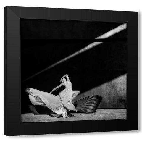 Dancing With The Light Black Modern Wood Framed Art Print by Pansky, Rachel