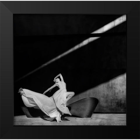 Dancing With The Light Black Modern Wood Framed Art Print by Pansky, Rachel