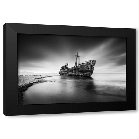 The Last Titan Black Modern Wood Framed Art Print by Digalakis, George
