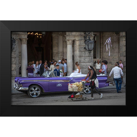 The Haves And Have Nots Black Modern Wood Framed Art Print by Mearman, Tony