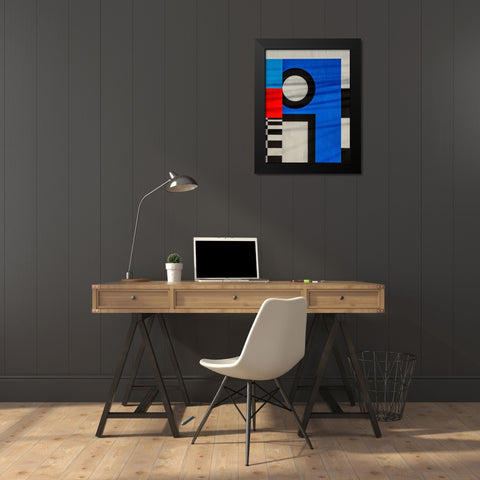 I Black Modern Wood Framed Art Print by Surleac, Marius