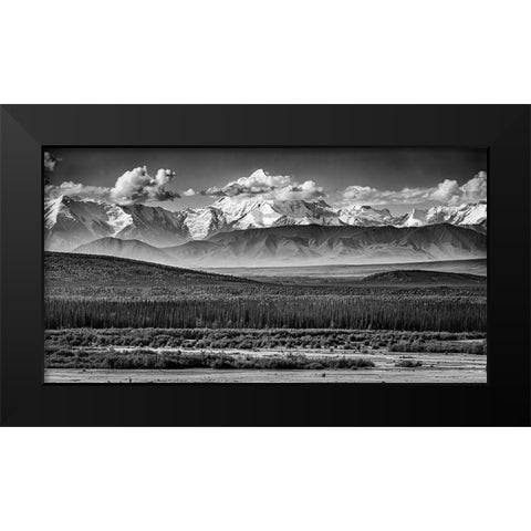 The Alaskan Range Black Modern Wood Framed Art Print by C. Sink, Jeffrey