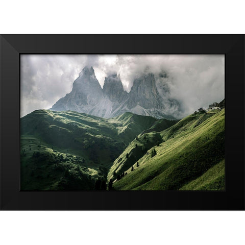 The Light Of The Moment Black Modern Wood Framed Art Print by Loucaides, Valentinos