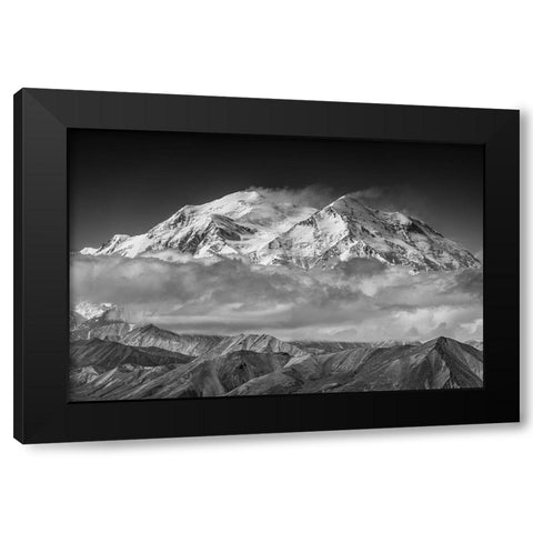 Denali From The Opposing Ridge Line Black Modern Wood Framed Art Print by C. Sink, Jeffrey