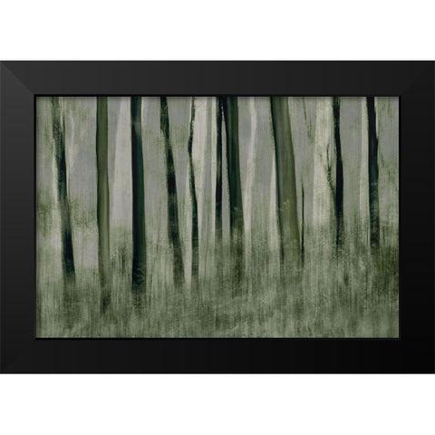 Trees In Motion Black Modern Wood Framed Art Print by Talen, Nel