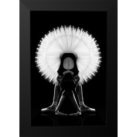 Untitled Black Modern Wood Framed Art Print by Dobrev, Milen