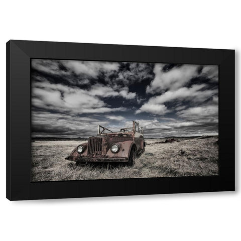 The Eyes Black Modern Wood Framed Art Print with Double Matting by Ingibergsson, Bragi