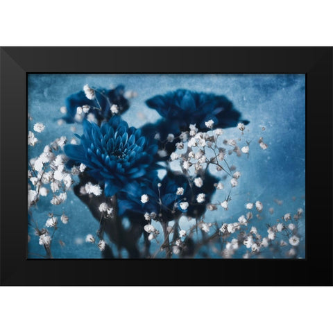 Dahlia Black Modern Wood Framed Art Print by Kreiten, Mike