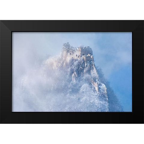 Vicissitudes Of Life Black Modern Wood Framed Art Print by Simoon