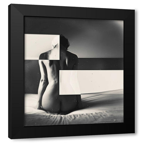 Untitled Black Modern Wood Framed Art Print by Bousca, Bogdan