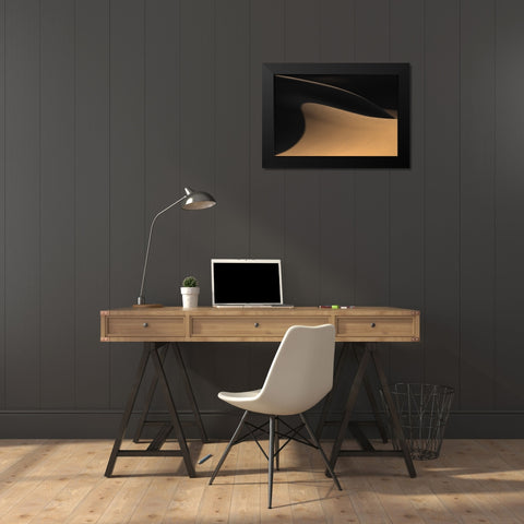 The Desert Ii Black Modern Wood Framed Art Print by Jamshidian, Hamid