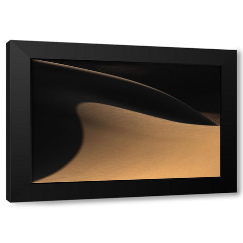 The Desert Ii Black Modern Wood Framed Art Print with Double Matting by Jamshidian, Hamid