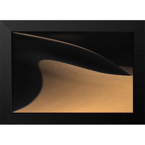 The Desert Ii Black Modern Wood Framed Art Print by Jamshidian, Hamid