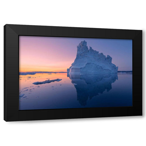 Disko Bay I Black Modern Wood Framed Art Print by Noriega, Juanra