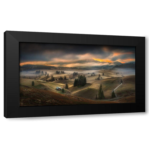 Untitled Black Modern Wood Framed Art Print by Rojek, Tomasz