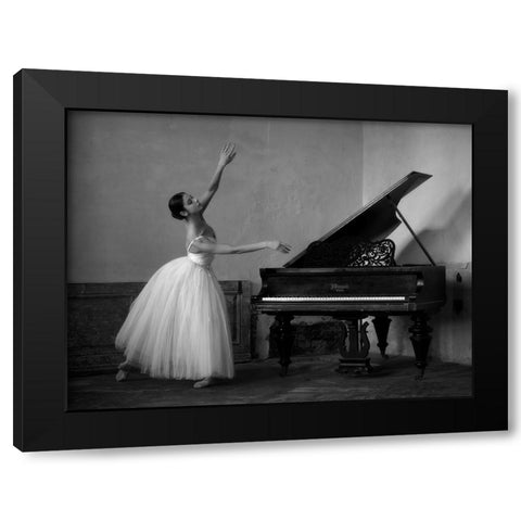 Everything Must Change Black Modern Wood Framed Art Print with Double Matting by Kapsha, Eduards