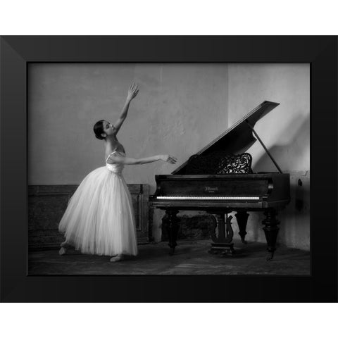 Everything Must Change Black Modern Wood Framed Art Print by Kapsha, Eduards
