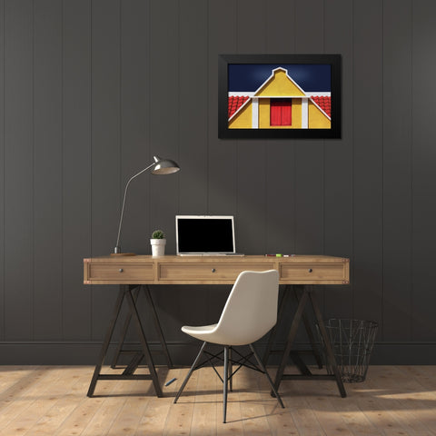 The Hatch Black Modern Wood Framed Art Print by Hawerkamp, Hans-Wolfgang