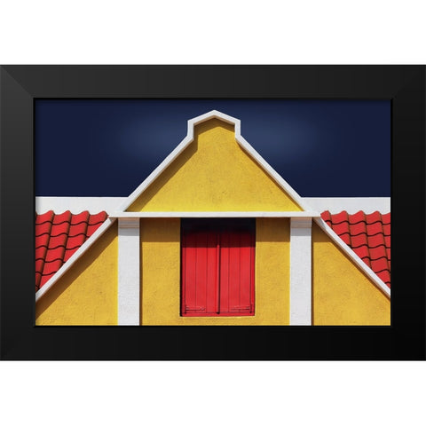 The Hatch Black Modern Wood Framed Art Print by Hawerkamp, Hans-Wolfgang
