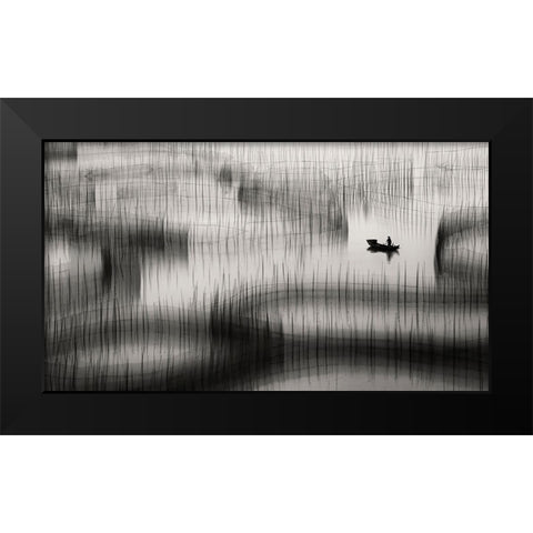 Livelihood Circles ... Black Modern Wood Framed Art Print by Abdulazim, Ahmed