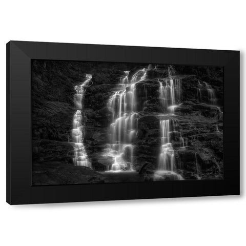 The Triple Black Modern Wood Framed Art Print with Double Matting by Zhu, Jingshu