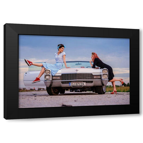 60S Black Modern Wood Framed Art Print with Double Matting by Negoita, Bogdan