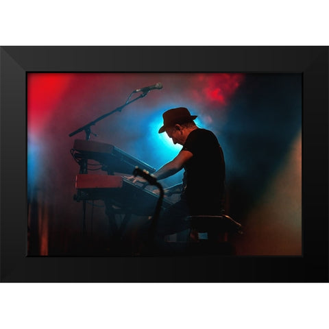 Jaime De Burgos-Jarabe De Palo Black Modern Wood Framed Art Print by Domont, Jois