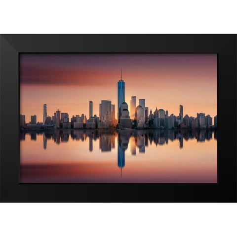 Unforgettable Sunrise Black Modern Wood Framed Art Print by Ruiz Dueso, Jorge