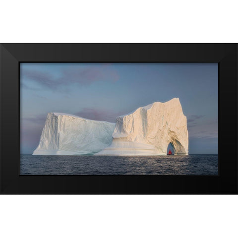 White Giants Black Modern Wood Framed Art Print by Macua, Gerald