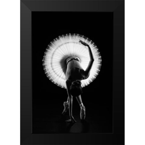 *** Black Modern Wood Framed Art Print by Dobrev, Milen