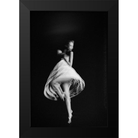 Dancing In The Light Black Modern Wood Framed Art Print by Bolgov, Ruslan
