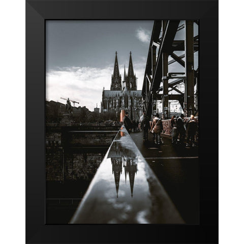 The Cologne Cathedral Black Modern Wood Framed Art Print by Coniglio, Massimiliano