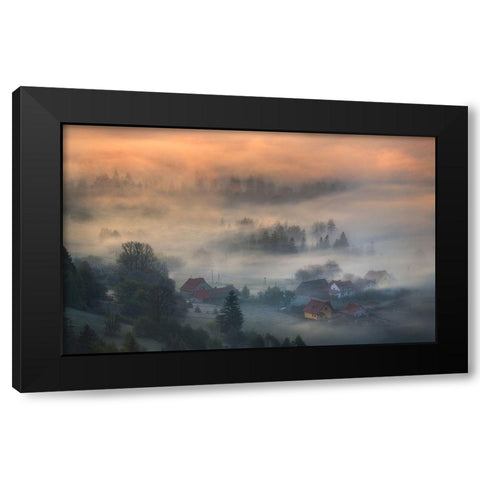 Untitled Black Modern Wood Framed Art Print by Rojek, Tomasz