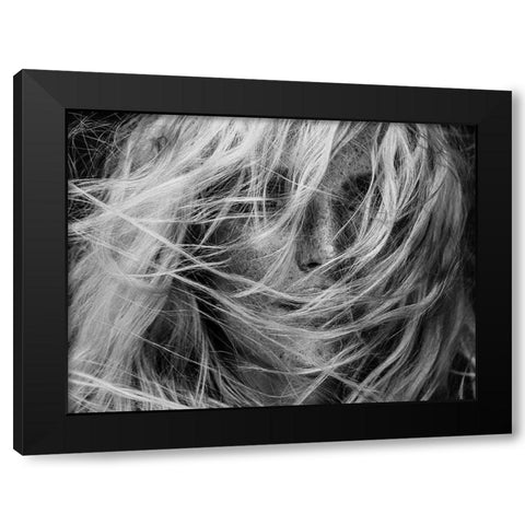 Project Faces [Alica] Black Modern Wood Framed Art Print by Krystynek Mqep, Martin